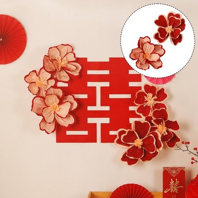 2 Stück Seidenpapier Blumen Krepppapier Blumen für Blumen Party Zuhause Karneval