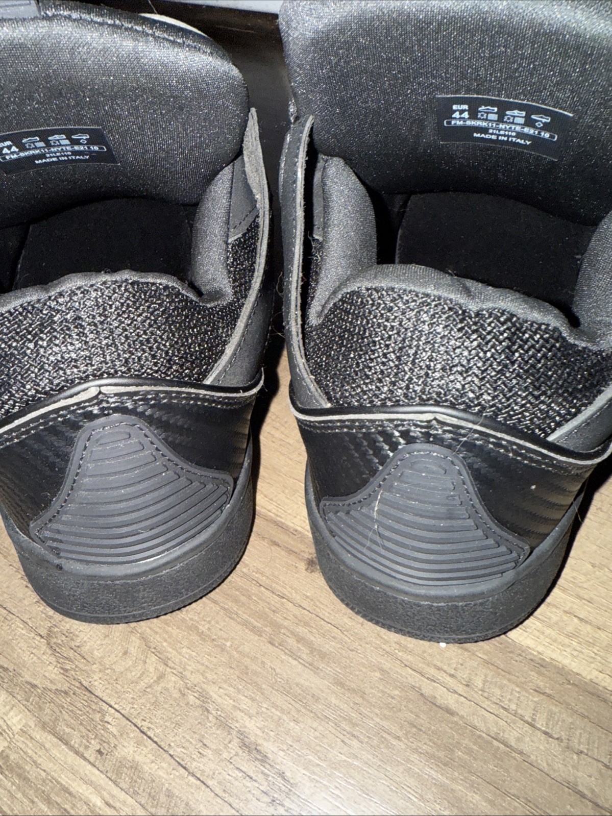 Lanvins Men's Curb Sneakers Size 44 (11) Black Leather Lace Up Low Top Shoes New