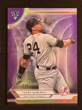 2018 Topps Triple Threads Amethyst #23 Gary Sanchez New York Yankees 101/299
