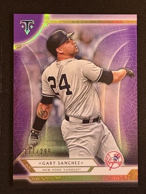 2018 Topps Triple Threads Amethyst #23 Gary Sanchez New York Yankees 101/299