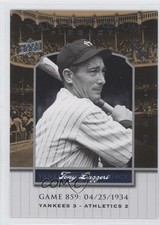 2008 Upper Deck Yankee Stadium Legacy Tony Lazzeri #YSL859 HOF 0t2
