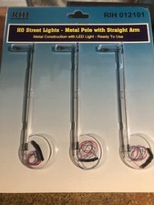 Rock Island Hobby 12101 HO Scale Street Lights with Straight Arm HH