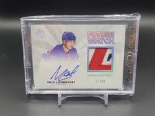 2021-22 SP Authentic Future Watch Patch Auto Nils Lundkvist /99 New York Rangers