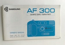 Samsung AF 300 Quartz Date Camera Instruction Manual