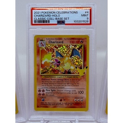 PSA 9 Mint Pokemon Celebrations Charizard Blastoise Venusaur Big 3