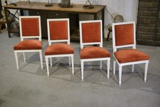 Ensemble de 4 chaises style Louis XVI 1970's