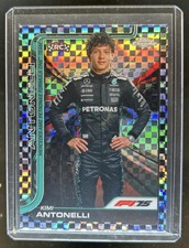 2025 Topps Chrome F1 Kimi Antonelli Checker Flag Refractor RC F1 Driver #8