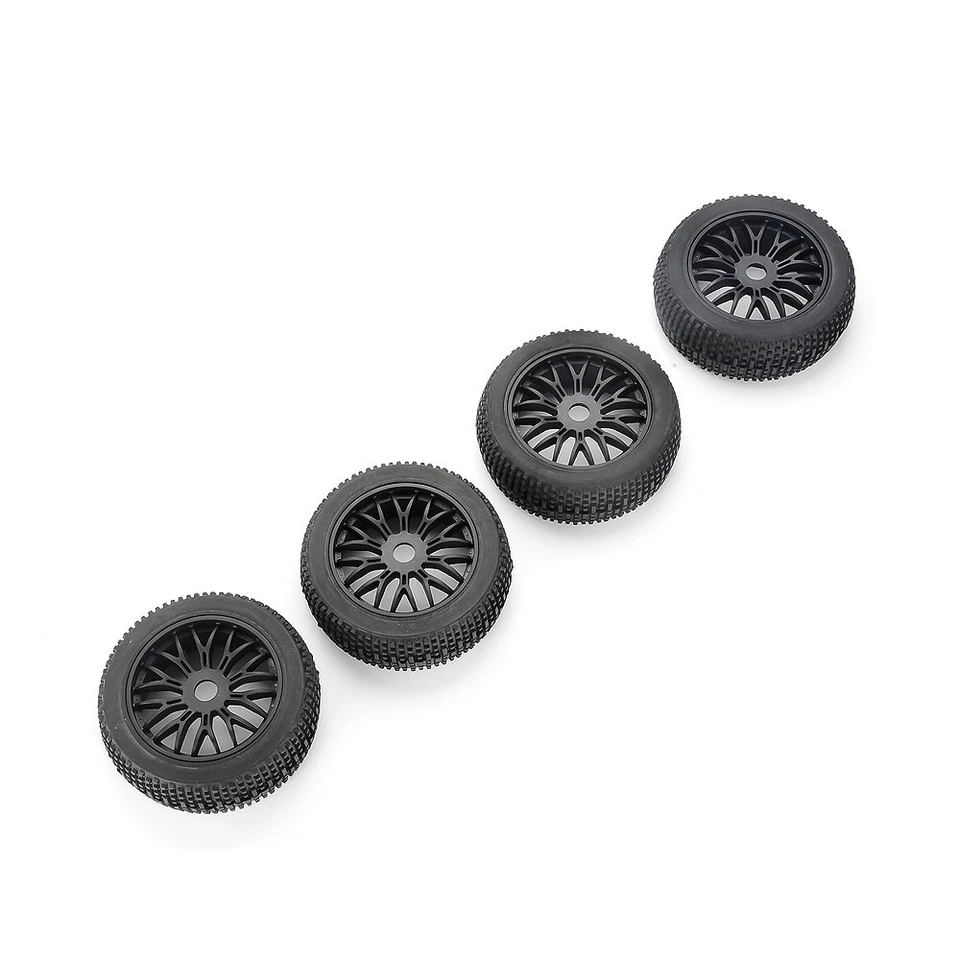 4pcs RC 1/8 Buggy Tires & Wheel Rims Kit 17mm Hex For HSP HPI Off-Road Car Model - Image 2 of 4
