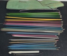 Boye Knitting Needles Set Incomplete With Soft Pouch And Bernat Hook England
