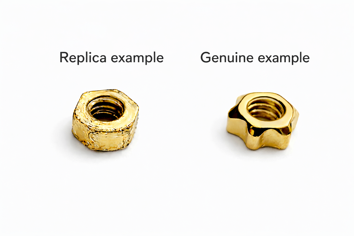 NEW! Auth Cartier Glasses Parts Caps and Bushing - GOLD - Free