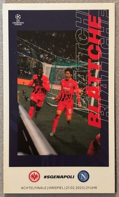Programm 22/23 - Eintracht Frankfurt vs. SSC Neapel Napoli - Champions League