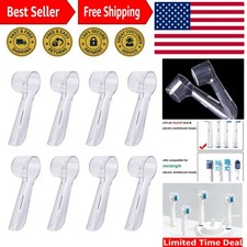 Compact 8-Piece Toothbrush Head Covers for Oral-B   Perfect for Home  Travel