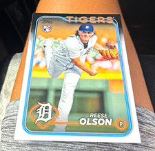 Topps 2024 Series 1 Reese Olson Rookie #308 Detroit Tigers MLB Baseball Card. rookie card picture