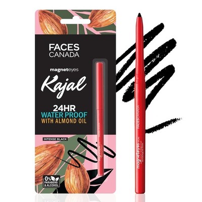 FACESCANADA Magneteyes Kajal Stick - Black, 0.35 Gm | 24 Hr Long Stay