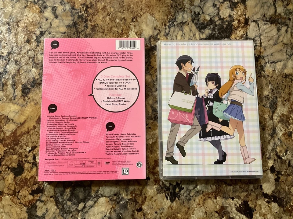 OREIMO COMPLETE DVD SET + SLIPCOVER LIMITED EDITION Aniplex Anime MINT RARE OOP - Image 2 of 4