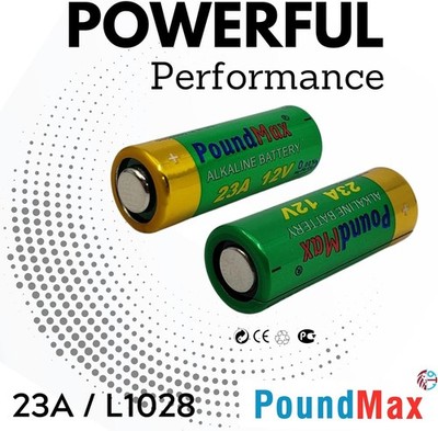 2x PoundMax 23A 12V Alkaline Batterien LRV08 A23S MN21/23 V23GA L1028 A23 12V