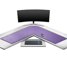 Mydours L-Shape Desk Mat, 46" x 46" x 16" Extra Large PU Leather Corner Desks...
