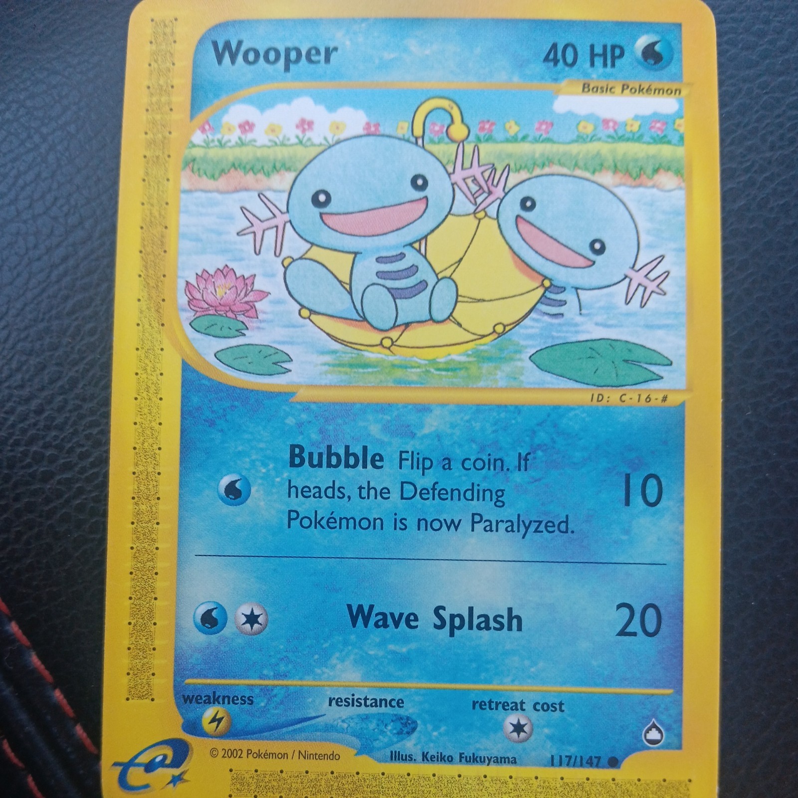 Pokémon TCG Aquapolis WOOPER Regular, Common - 117/147 NM Vintage WOTC