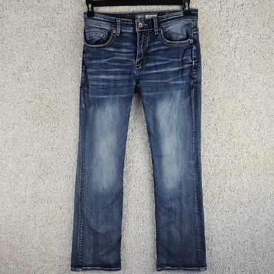 BKE Aiden Bootleg Stretch Cowboy Western Medium Wash Jeans Men's 30S 30x28.5