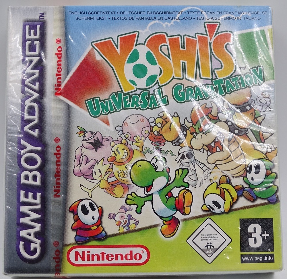 Yoshi’s Universal Gravitation Game Boy Advance Neuf Blister PAL EURO Rare