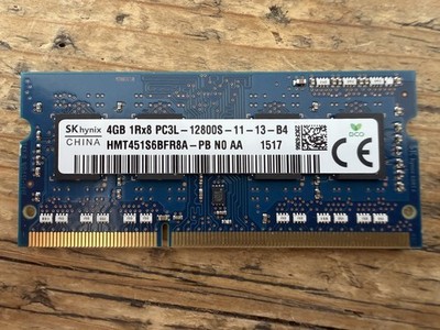SK HYNIX HMT451S6BFR8A-PB - 4 GB DDR3 SO-DIMM RAM - PC3L-12800S - DDR3 LAPTOP 