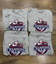 Philadelphia Phillies 2008 World Series Champions Autographed T-Shirt Bundle