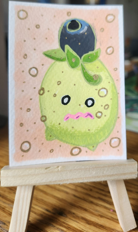ACEO pokemon Original Artwork 2.5in x 3.5in "Shaken, Not Stirred" 1 of 1