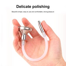 Hollow Through-Hole Silicone Male Penis Dicks Dilator Plug Urethral Stretcher