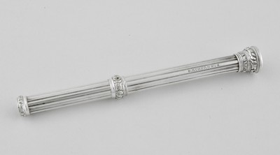 Antiker massiver Silber Sampson Mordan Drehbleistift, um 1880