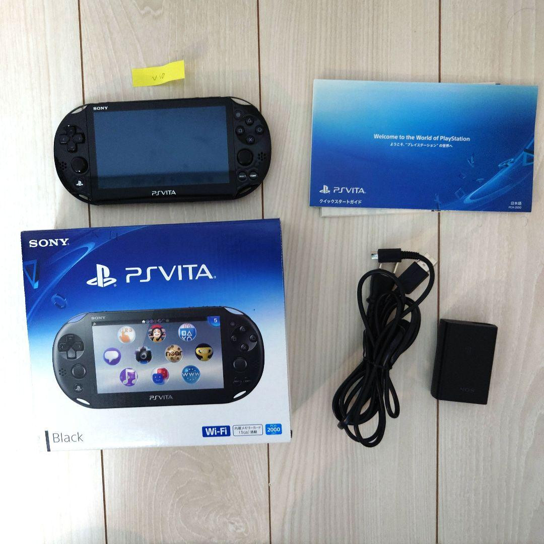 PlayStation Vita - PSVITA 2000 black 本体箱付き PSVITA Used Ps Vita Pch-2000 Black Box/Instruction Manual