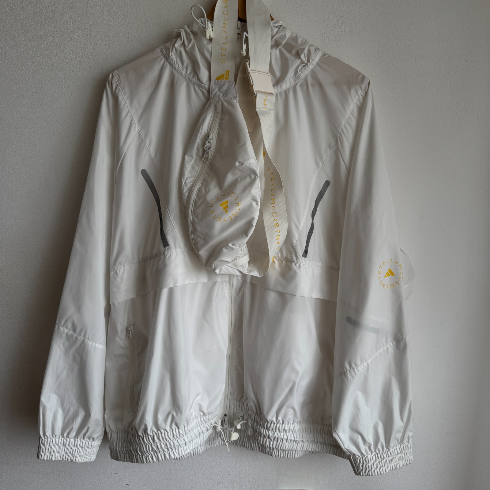 Adidas x Stella McCartney Womens Windbreaker Hooded Jacket