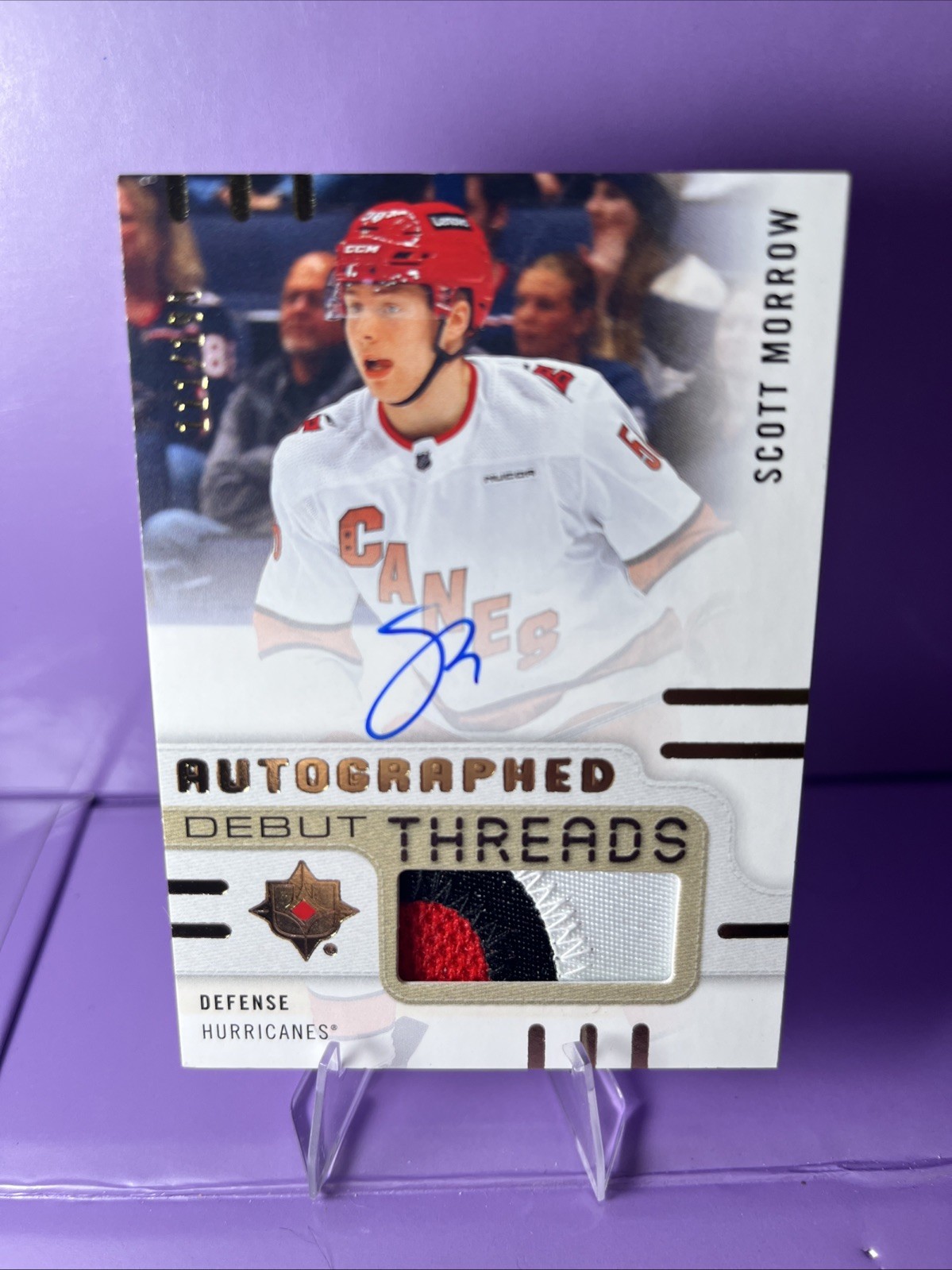 2024-25 UD ULTIMATE COLLECTION SCOTT MORROW ROOKIE AUTO DEBUT THREADS /199
