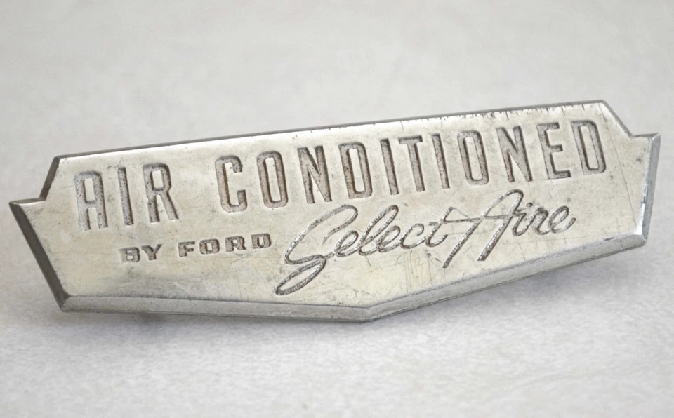 Ford 1957-1959 aire acondicionado Ford Select Aire placa de identificación emblema 1958 Foto 3 de 4