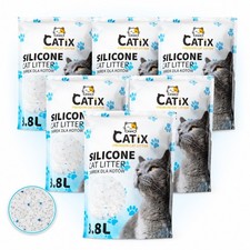 6 x 3,8L = 22,8L &bull; CATIX &bull; Katzen Streu Silikat Katzenstreu Silikatstreu Clean