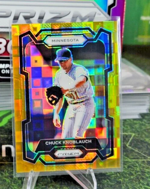 2024 Panini Prizm Premium Box Set CHUCK KNOBLAUCH #179 PANDORA GOLD 1/4 TWINS