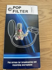 EJT Pop Filter for Mic, Microphone Isolation Shield,6" Dual Layered Pop Wind ...