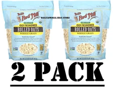 2 PACK - Bob's Red Mill Organic Old Fashioned Rolled Oats 32 oz Each EXP: 2026
