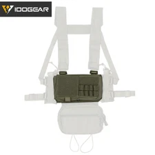 IDOGEAR Tactical Placard Holder MK3 Chassis Pouch Micro Fight Front Panel Camo