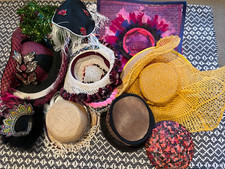 MILLINERY PIECES Hatter Hats Pack Assorted Headwear Pcs Hats Value Sale Bundle