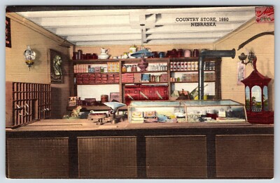 Postcard Country Store 1880, Nebraska Hastings Museum The House Of Yesterday