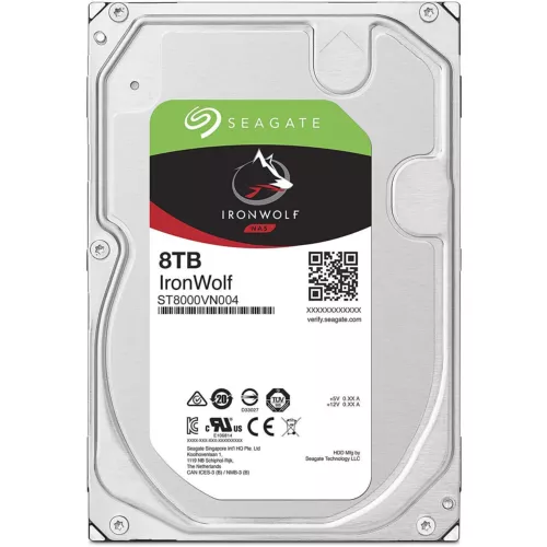 NEW Seagate IronWolf 8TB NAS Internal HDD CMR 3.5in SATA 7200 RPM ST8000VN004