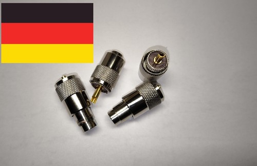 5 x PL259 UHF Stecker 6,5mm Koaxkabel Lötversion für CB-Funk und Amateur