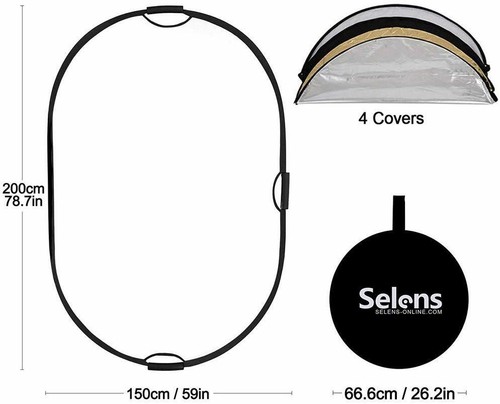 Portable 5-in-1 Handle Reflector Round Oval Triangle Square or Reflector Clamp - Picture 48 of 51