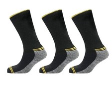 6 Pairs Mens Diabetic Friendly Heavy Duty Work Socks Wide Top Cushioned UK 6-11