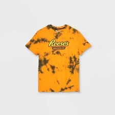Art Class Kids Reese's Graphic Short Sleeve Orange Cotton T-Shirt Size L (12/14)