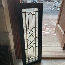 SG 4382 antique all beveled glass transom window 14 x 40