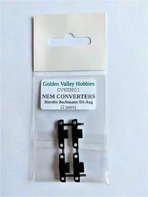 Conversion NEM pockets for OO Bachmann, Hornby, Tri-Ang (2 pairs) GVNEM01