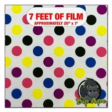 Hydrographic film Multi Dots hydro dipping 7' x 20" hydro dip