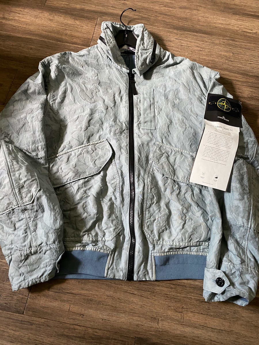 Stone Island Men's Camo Bomber Jacket Retail $1023 NWT Size Stone Island Men's Camo Bomber Jacket Retail $1023 NWT Size