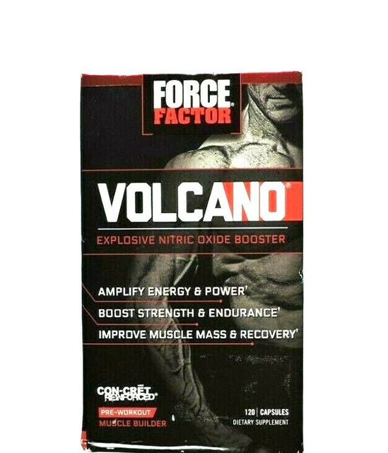 Force Factor VolcaNO PreWorkout Explosive Nitric Oxide Booster 120